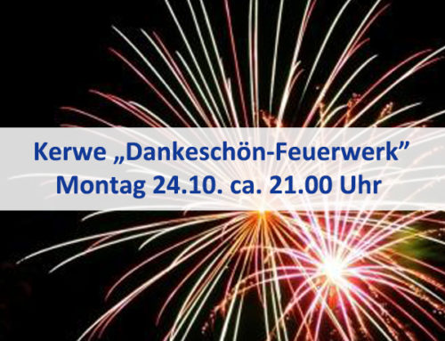 „Dankeschön-Feuerwerk“