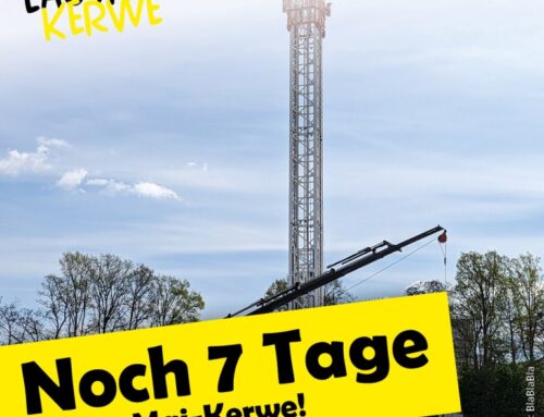Der Kerwe Aufbau ist in vollem Gange!