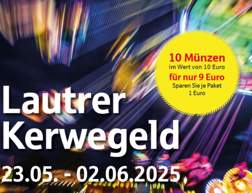 Kerwegeld der Sparkasse zur „Lautrer Maikerwe“