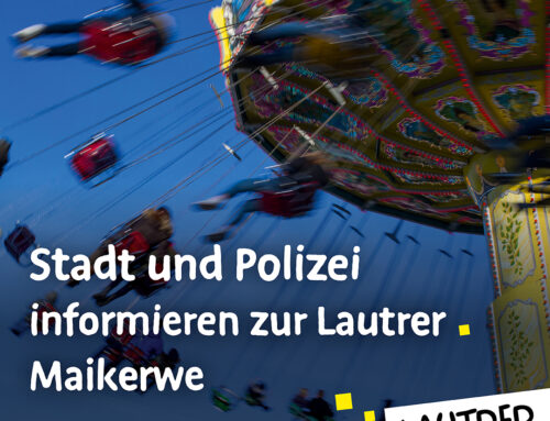 Stadt und Polizei informieren zur Lautrer Maikerwe