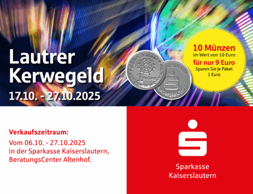 Kerwegeld der Sparkasse zur „Lautrer Oktoberkerwe“
